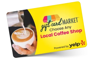 local coffee card from Gift Card Market